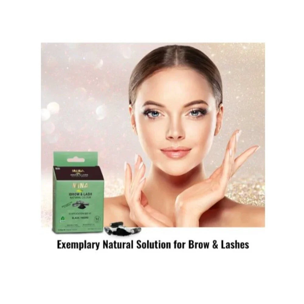 Minai brow And Lash Tint kit Black Natural Spot coloring, Brow Tinting Kit Pow